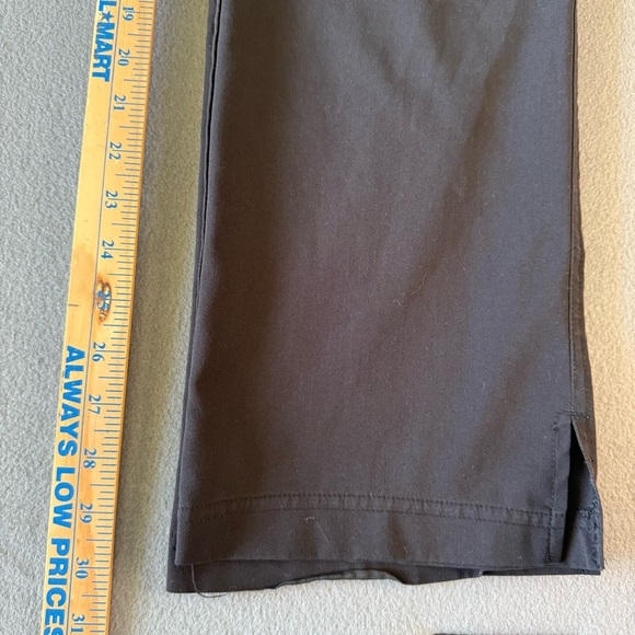 Med Couture Teal Green V-Neck Scrub Top and black pants set size Large - Picture 15 of 16